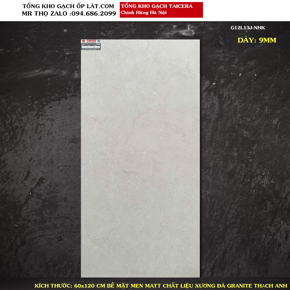 Gạch lát nền Granite Thạch Anh Taicera G12L13J Loại 1